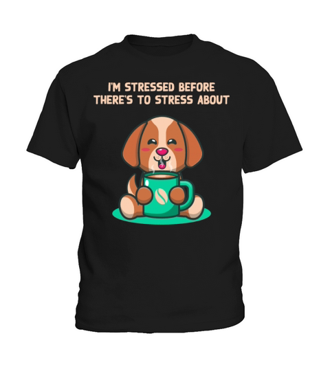 Im Stressed Before Stress Introvert Nerd Antisocia Kids T-Shirt