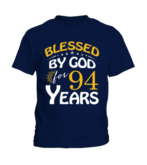 Vintage by God For 94 Years Old Happy 94th Birthd Kids T-Shirt