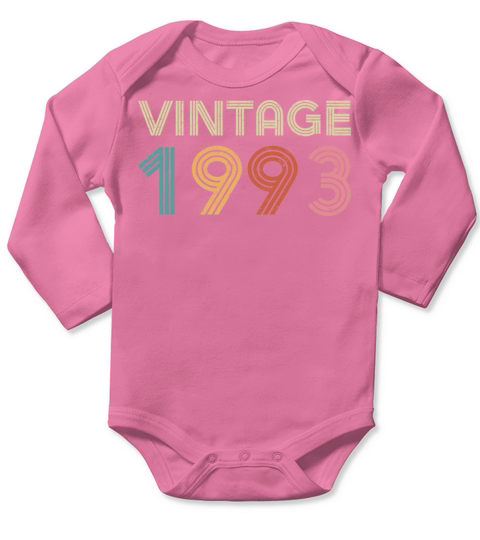 60th Birthday - Vintage 1963 Long Sleeve Baby One-Piece