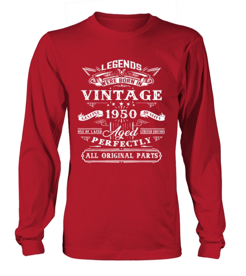 72nd Birthday Vintage For Legends Born 1950 72 Yrs Long sleeved Unisex