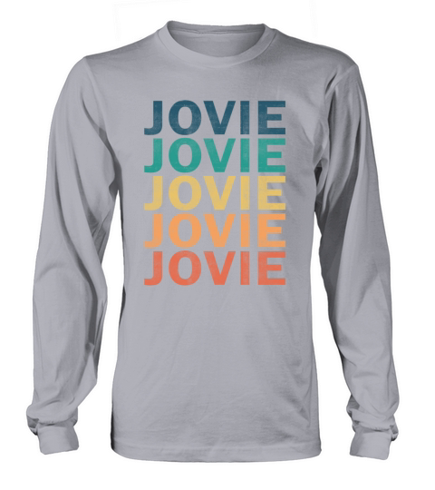 Jovie Name T Shirt - Jovie Vintage Retro Name Gift Long sleeved Unisex