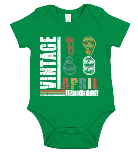 April 1968 Vintage Short Sleeve Baby One-Piece