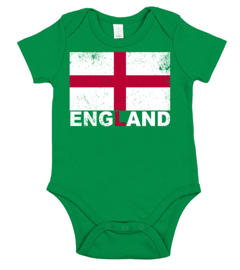 England Flag Vintage English Nationality Origin Tr Short Sleeve Baby One-Piece