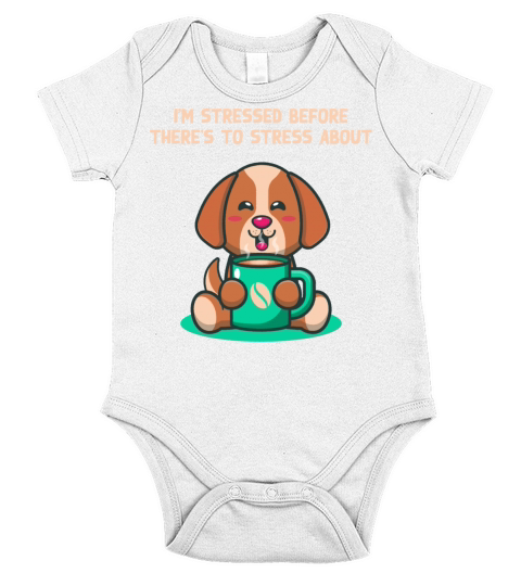 Im Stressed Before Stress Introvert Nerd Antisocia Short Sleeve Baby One-Piece