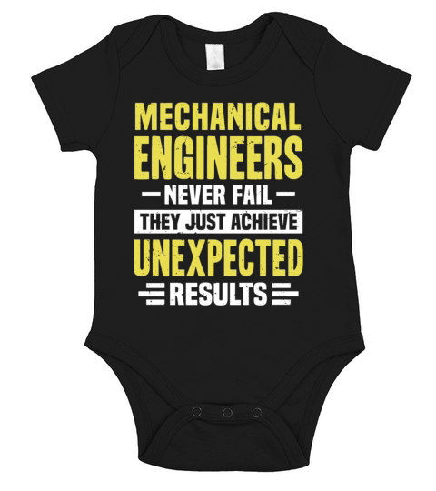 Mechanical Engineer Engineering Funny Design Never Short Sleeve Baby One-Piece