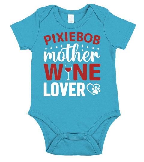 Pixiebob Mother Wine Lover Short Sleeve Baby One-Piece