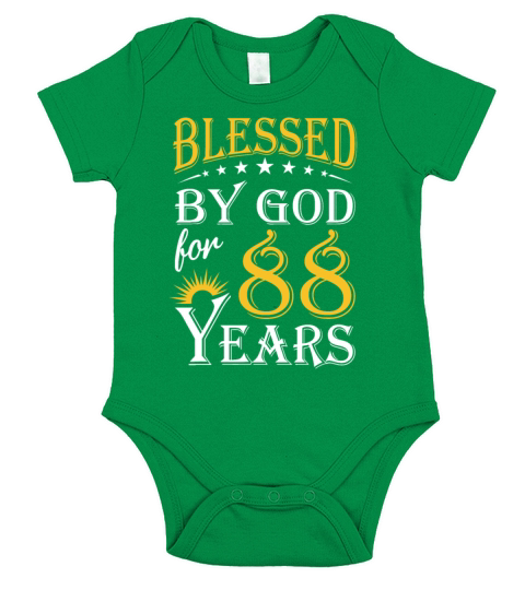 Vintage by God for 88 years Happy 88th Birthday70t Short Sleeve Baby One-Piece