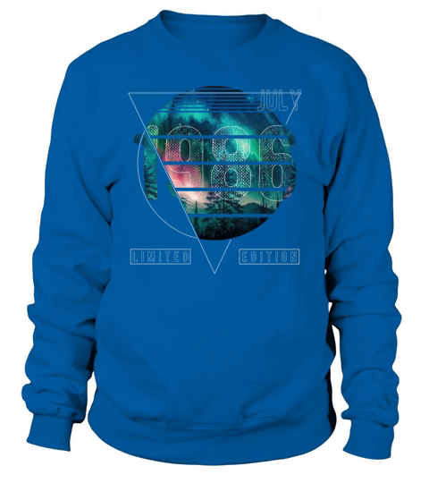 Limited Edition 1986 July Birthday Polar Lights Sweatshirt Unisex