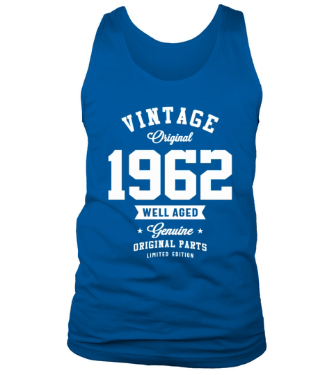 1962 Birthday 61 Years Old Tank Top Unisex