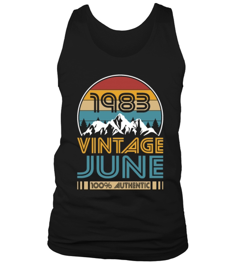 40th birthday june 1983 vintage 1983 Tank Top Unisex