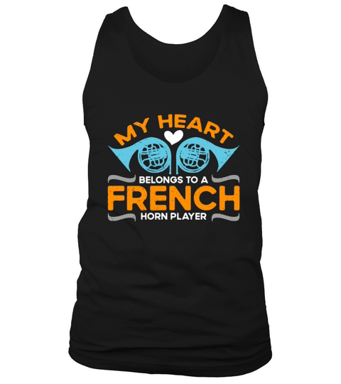 French Horn My Heart Belongs To Jazz Horn Hornist Tank Top Unisex