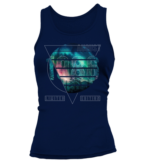 Limited Edition 1986 August Birthday Polar Lights Tank top Woman