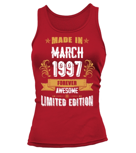 March 1997 Vintage Birthday Present Tank top Woman