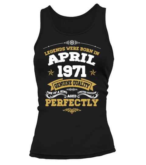 Vintage Aged To Perfection April 1971 Tank top Woman