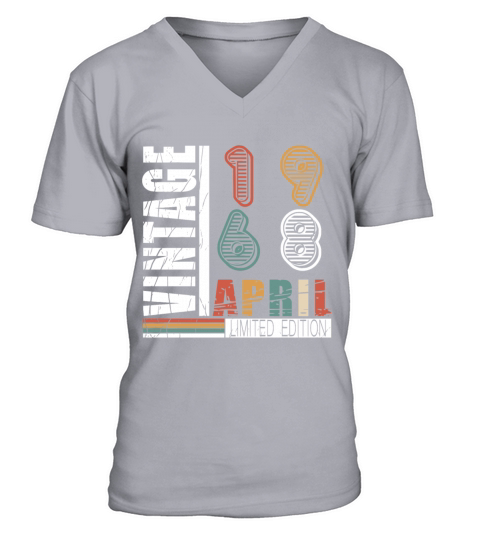 April 1968 Vintage V-Neck T-shirt