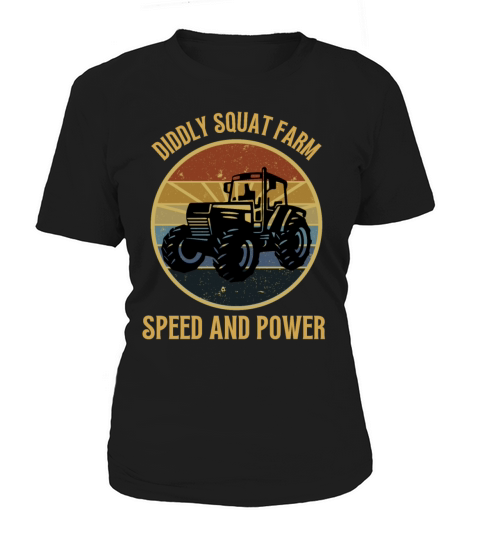 Diddly Squat Farm Speed And Power Tractor Vintage Women's T-Shirt