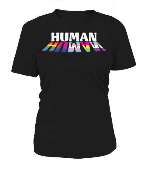 Human LGBTQ Flag Shadow Women's T-Shirt