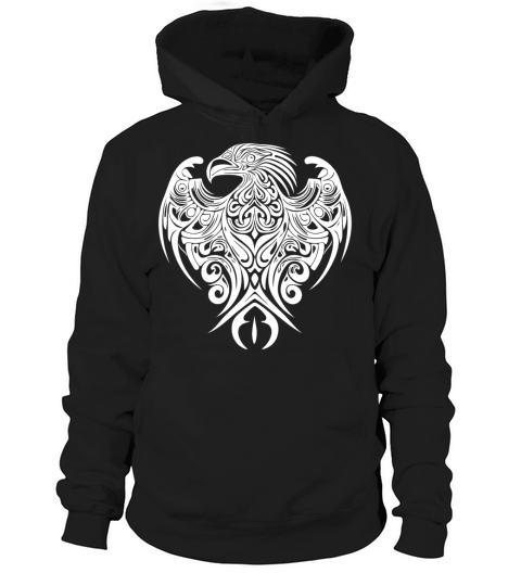 Adler Tribal Logo Elegant Tattoo Style Hoodie Unisex
