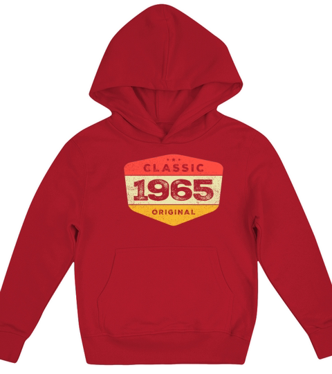 Classic 1965 58 Birthday Vintage Kids Hoodie