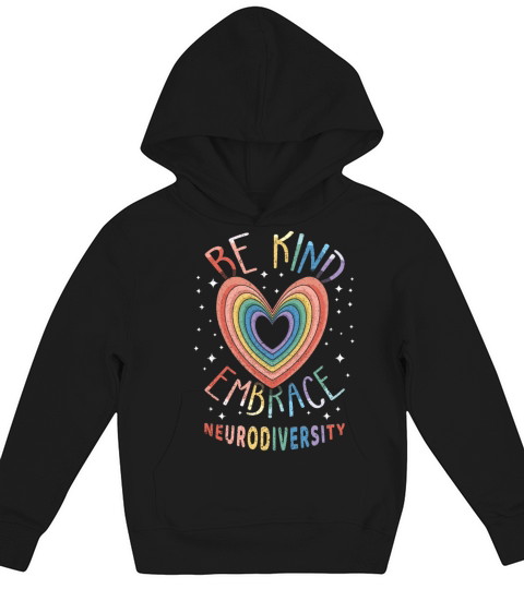 Embrace Neurodiversity Puzzle Autism Awareness Kids Hoodie