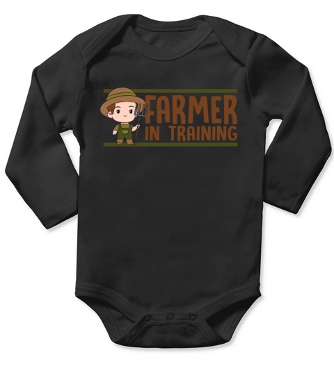 Farmer In Training Agribusiness Agriculture Long Sleeve Baby One-Piece