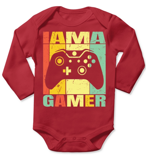 I Am A Gamer Long Sleeve Baby One-Piece