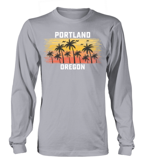 Portland Oregon Summer Retro VIntage Vacation Long sleeved Unisex