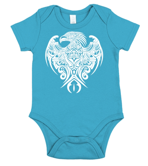Adler Tribal Logo Elegant Tattoo Style Short Sleeve Baby One-Piece