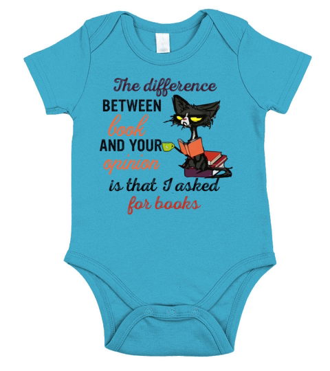 The Difference Between Books And Your Opinion Short Sleeve Baby One-Piece