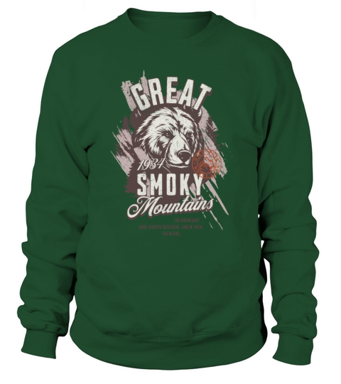 Smoky Mountains National Park Bear Vintage Sweatshirt Unisex