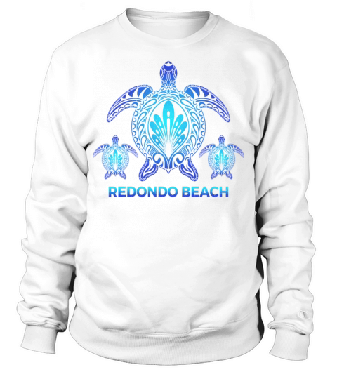 Vintage Redondo Beach California Turtle Souvenirs Sweatshirt Unisex