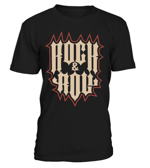 Vintage Rock and Roll Lettering Typography Tattoo T-Shirt Unisex