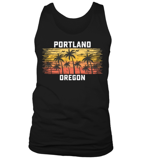 Portland Oregon Summer Retro VIntage Vacation Tank Top Unisex