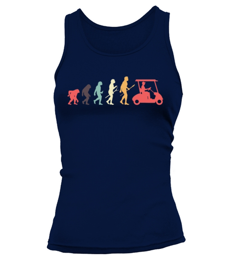 Golf Retro Vintage Golfer Evolution Tank top Woman