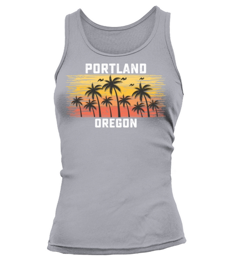Portland Oregon Summer Retro VIntage Vacation Tank top Woman
