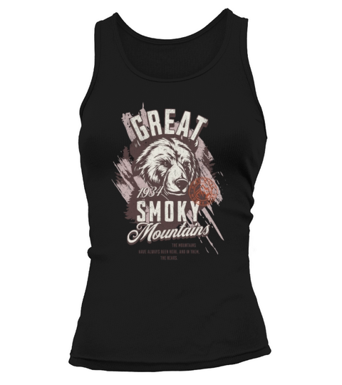 Smoky Mountains National Park Bear Vintage Tank top Woman