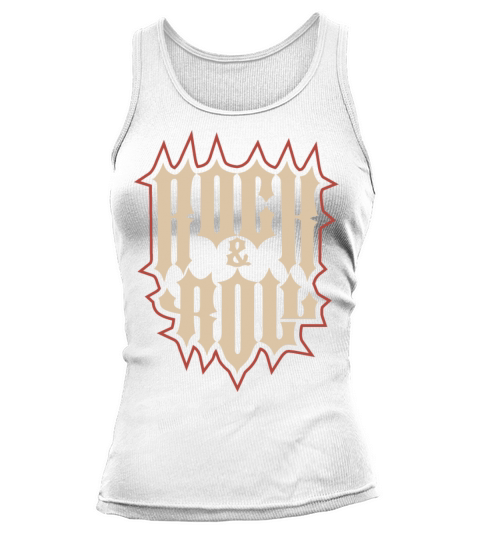 Vintage Rock and Roll Lettering Typography Tattoo Tank top Woman