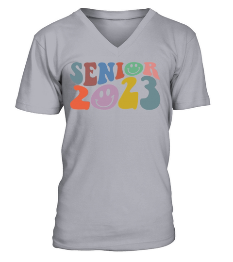 Seniors 2023 Retro Vintage Senior 2023 V-Neck T-shirt