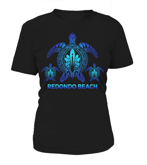 Vintage Redondo Beach California Turtle Souvenirs Women's T-Shirt