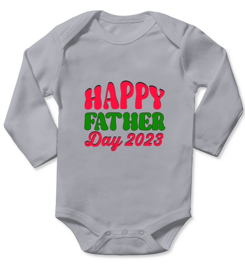 Happy Father Day 2023 Long Sleeve Baby One-Piece