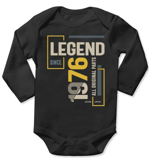 Legend Since 1976 47 birthday Long Sleeve Baby One-Piece