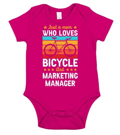 Bicycle And Marketing Manager Mom Short Sleeve Baby One-Piece