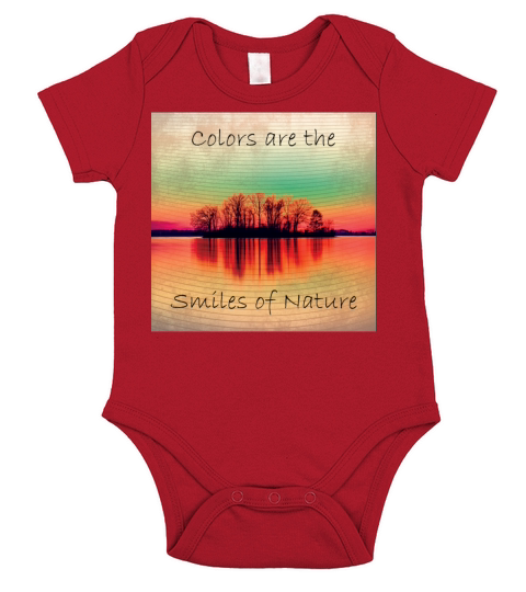 colors are the smiles of nature Short Sleeve Baby One-Piece