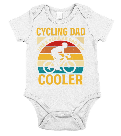 Cycling Dad Like A Regular Dad But Cooler Short Sleeve Baby One-Piece
