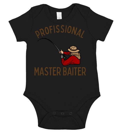 Profissional Master Baiter - Fisherman - Fishing Short Sleeve Baby One-Piece