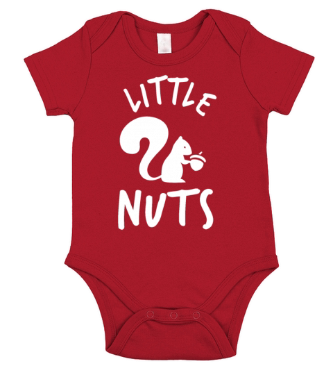 Squirrel Lovers Little Nuts Short Sleeve Baby One-Piece
