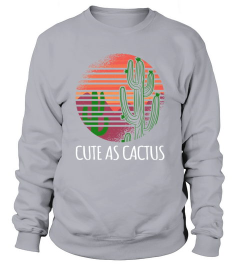 Vintage cactus retro cactus Sweatshirt Unisex