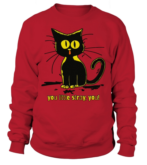 you little stray vintage cartoon cat Sweatshirt Unisex