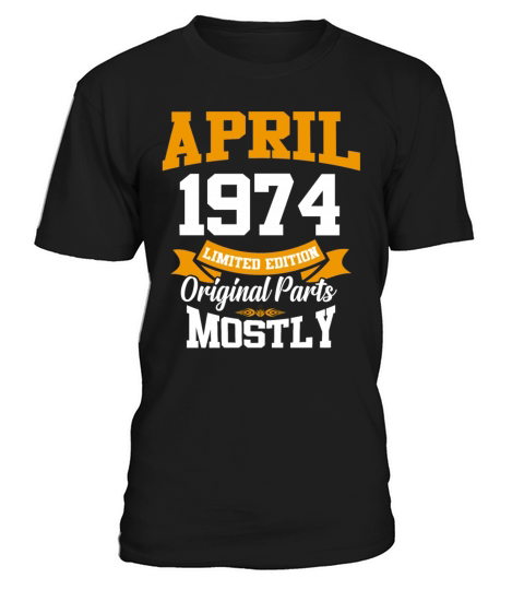 April 1974 Vintage Birthday Present T-Shirt Unisex