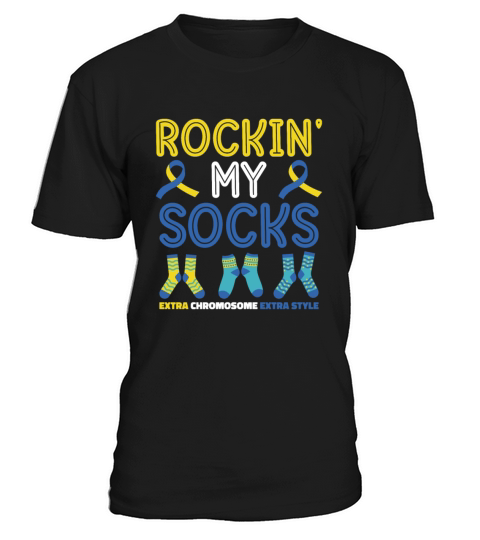World Down Syndrome Day Awareness Rocking Socks T-Shirt Unisex